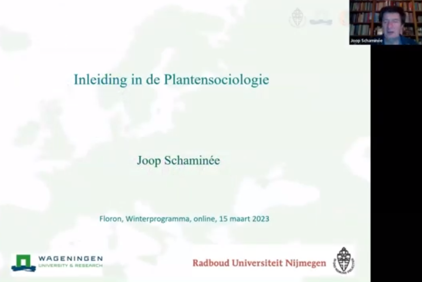 Terugkijken lezing Inleiding in de plantensociologie